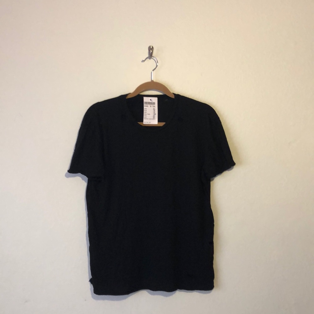 Brandy Melville distressed black t-shirt